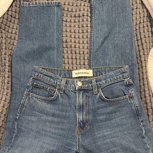 Reformation High Rise Cigarette Jeans